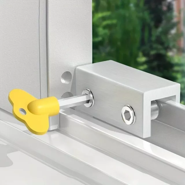No Punching Required Sliding Door and Window Locks Safety Lock