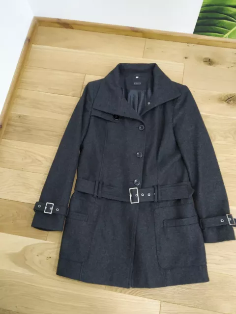 Womens wool coat jacket used size 14, outerwear, casual style.