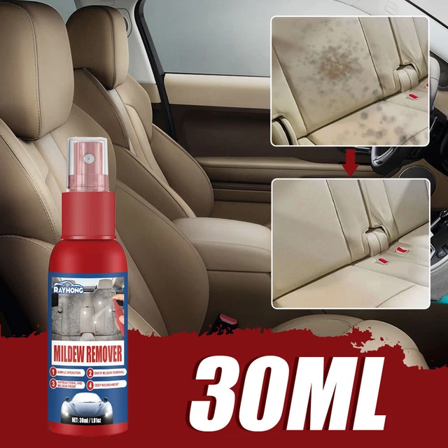 LEATHER FABRIC MILDEW Remover Spray Stains Cleaner Car Care Renovation