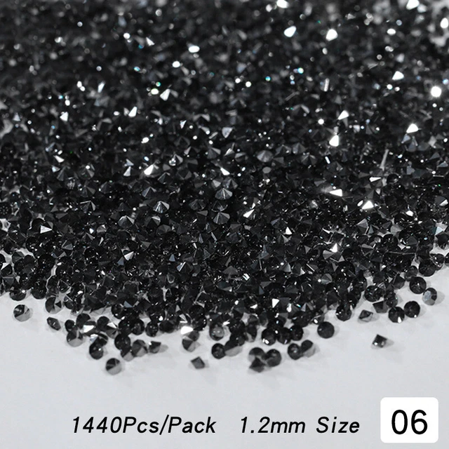 Nail Art Rhinestones 3D Micro Beads Gems Glass Crystal DIY Manicure Decoration#