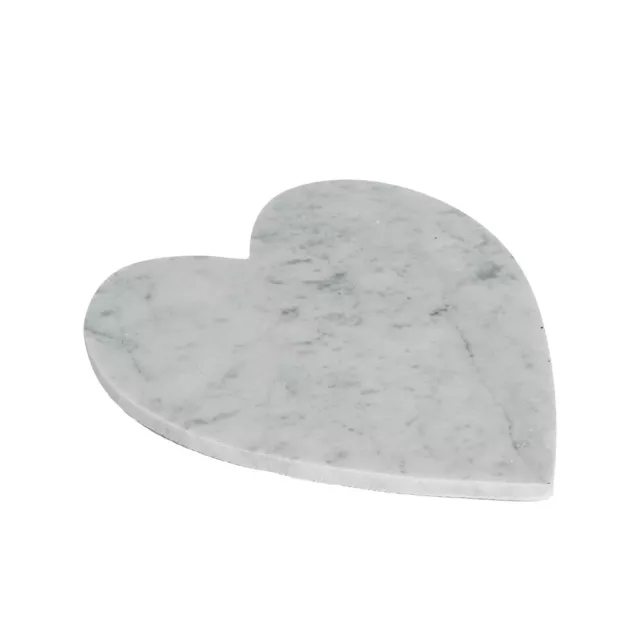Heart Shaped Marble Food Serving Plate Platter Dinner Cheese Cake Board