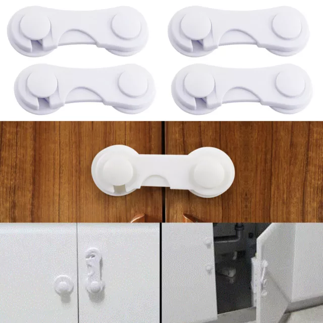 Baby Safety Lock Kids Child Proof Cabinet Cupboard Drawer Fridge Pet Door Locks