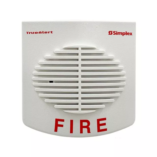 Simplex 4902-9717 TrueAlert Wall Mount Fire Alarm Speaker White