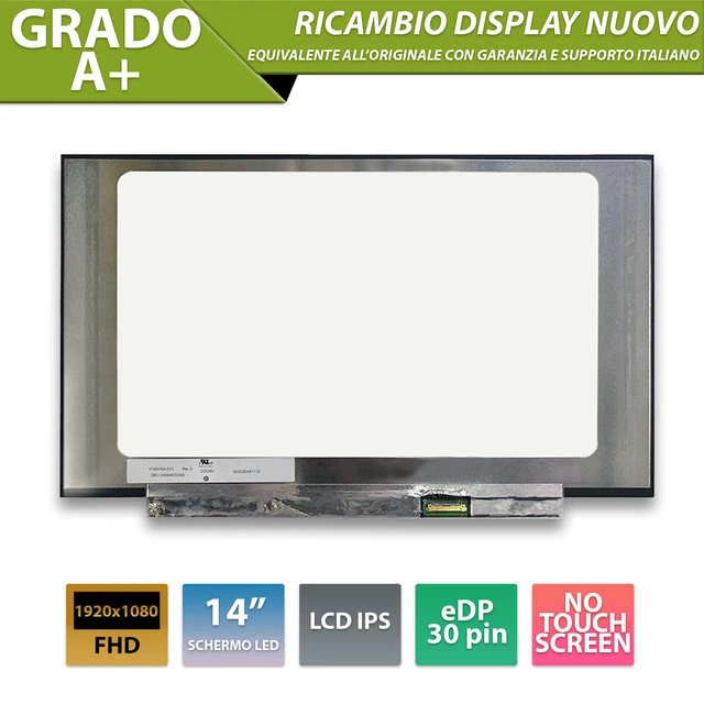 Display LCD Schermo 15,6 LED Compatibile Con HP 250 G5 Connettore