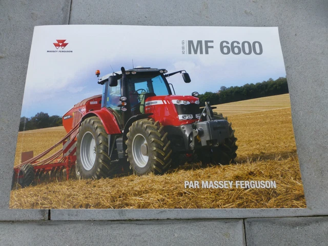 PROSPECTUS CATALOGUE TRACTEUR MF 6600 MASSEY FERGUSSON MF. Prospekt ...