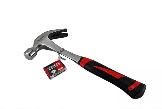 Bent Claw Hammer One-Piece All Solid Steel Resist-Shock Handle 16oz/24oz