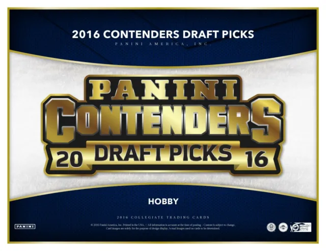 2016 Panini Contenders Draft Picks Football Game Day
