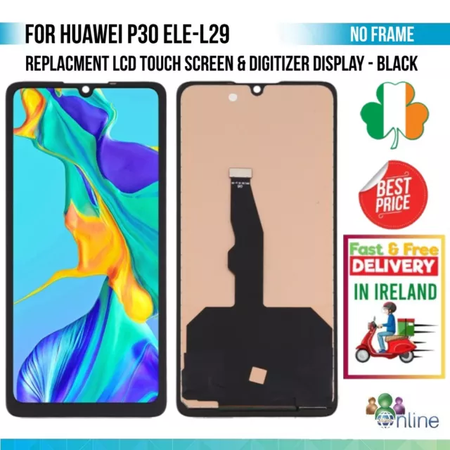 For Huawei P30 ELE-L29 Replacement LCD Touch Screen Display Digitizer No Frame