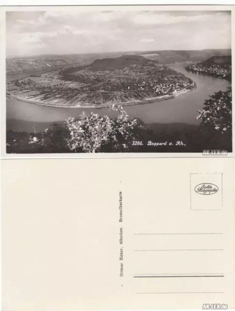 Ansichtskarte Boppard Panorama - Foto AK ca 1937 1937