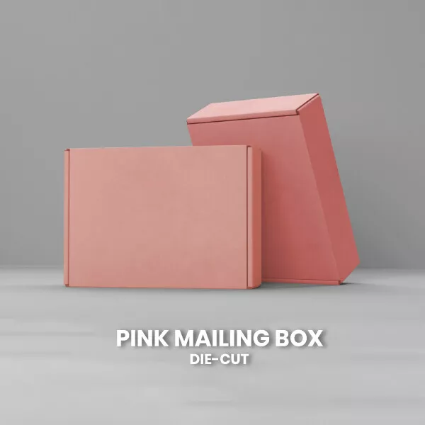 Rose Pink Mailing Box Cardboard Shipping Mailer Carton Small Medium Large A5 A6