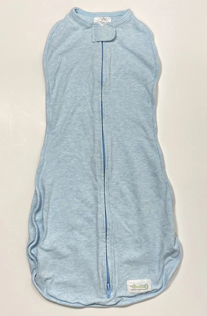 Woombie Original One Step Baby Swaddle 3-6 Months / 14-19 Lbs; Light Blue
