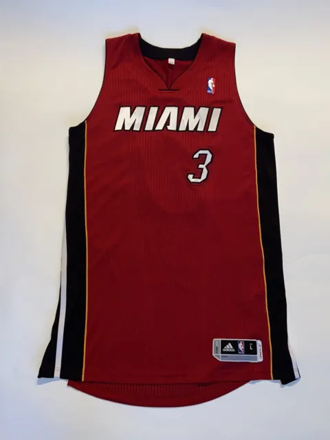 adidas Rev30 NBA Miami Heat Wade #3 Mens Sz Large Jersey *See Description*