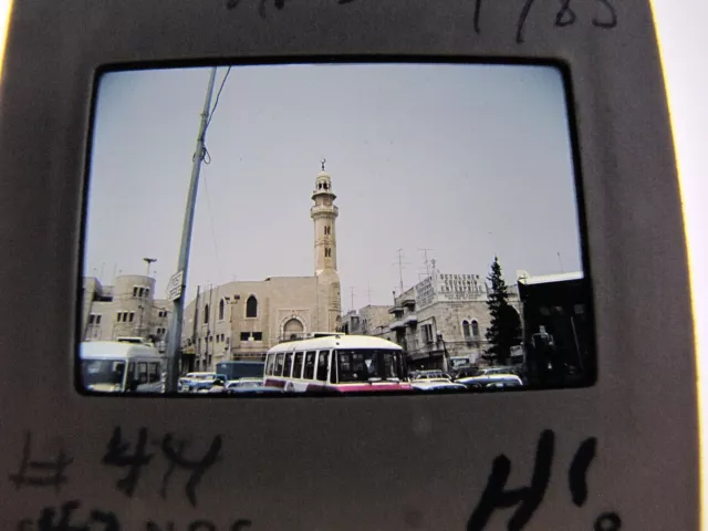 Vintage 1985 Kodachrome Slide Film Photograph Israel Bethlehem Street Scene