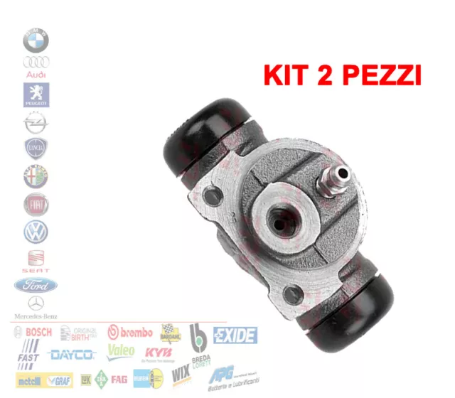 Kit 2 Pezzi Cilindretto Freno Fiat Grande Punto Doblo 05 Idea New Fiorino 90277