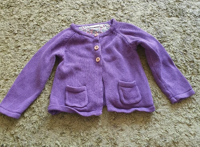 Cardigan viola Jojo Maman Bebe età 2-3 anni