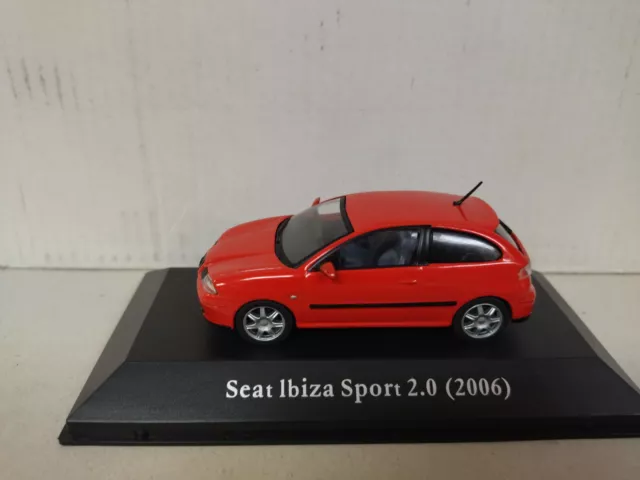 SEAT IBIZA 2006 SPORT 2.0 RED MEMORABLES MEXICO 1:43 DeAGOSTINI IXO