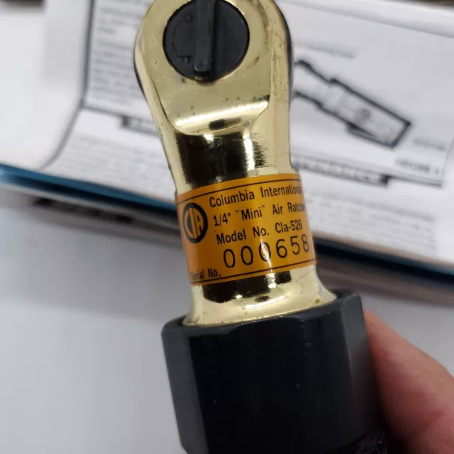 Columbia International 1/4" Drive Gold Select Ratchet #526 6