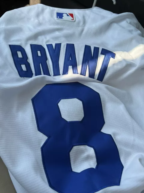Nike Mens White LA Dodgers 8 World Champion Series Kobe Bryant 24 Jersey L  Or XL