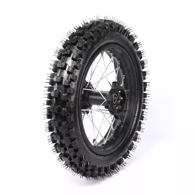 Rear 80/100-12‘’ Wheel Tire Rim for Dirt Bike 125 150cc Taotao SSR PW80 CRF70