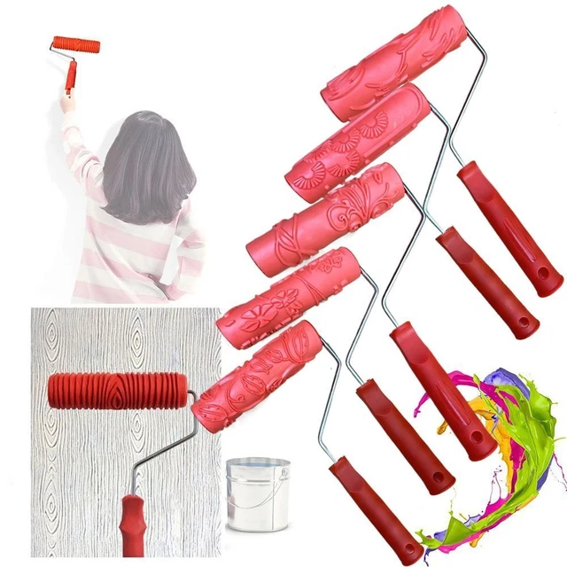 DIY WOOD GRAIN Paint Roller Arts Painting Grain Pattern Tool EUR 11,66