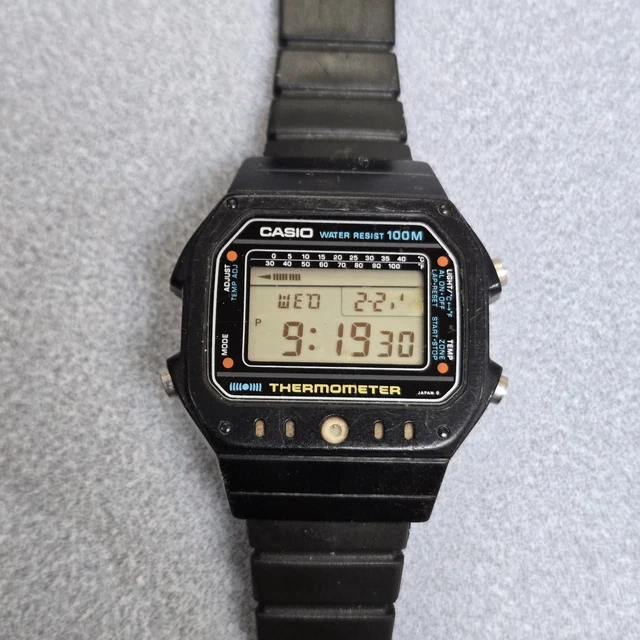 casio カシオ TS-150 動作品 1822 ヴィンテージ CASIO TS-150 DIGITAL Thermometer Watch Rare Vintage Japan