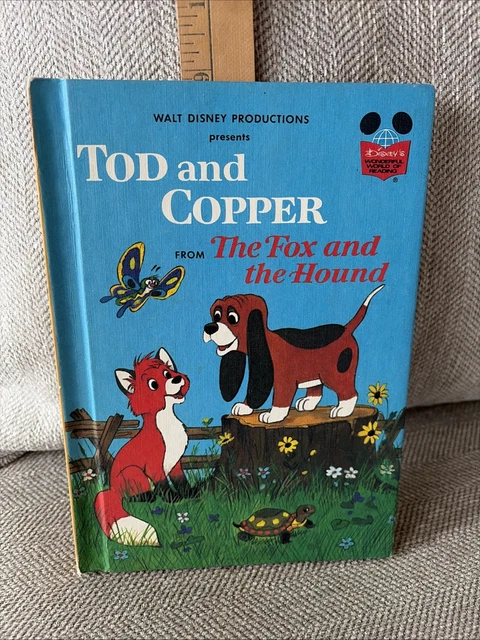 1981 WALT DISNEY presents Tod and Copper from The Fox and the Hound HC ...