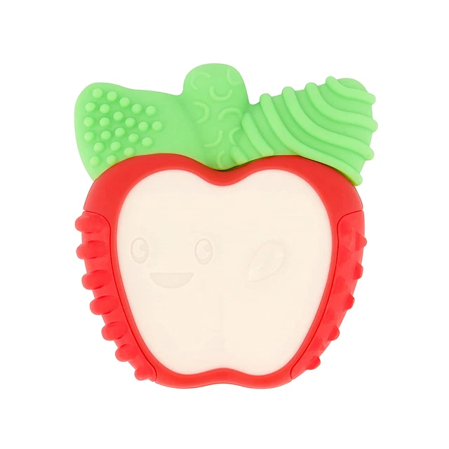 Lil' Nibblers Vibrating Apple Teether -Sensory Exploration and Teething Relief w