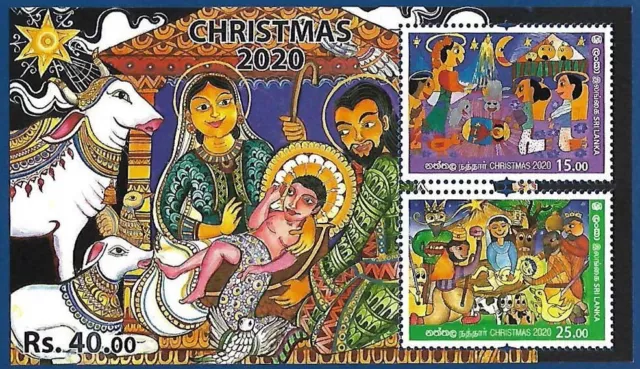 Sri Lanka 2020 Mnh Cristmas Ms Miniature Sheet