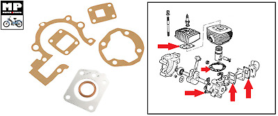 Pochette de joint moteur complète mobylette MBK 88 moteur AV7 cyclo cyclomoteur 