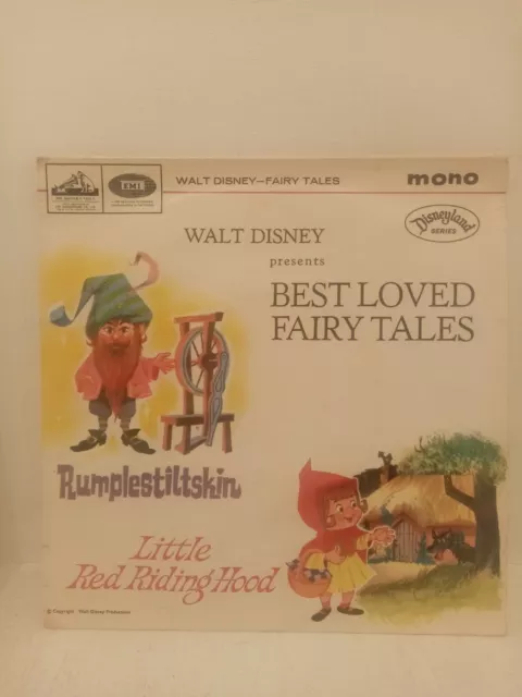 Walt Disney - Best Loved Fairy Tales 7" Vinyl Record