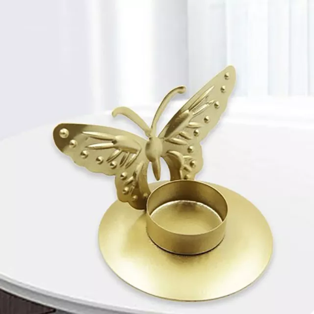 Decoration Golden Butterfly Candlestick Pendant Candle Cup Candlestick  Candle