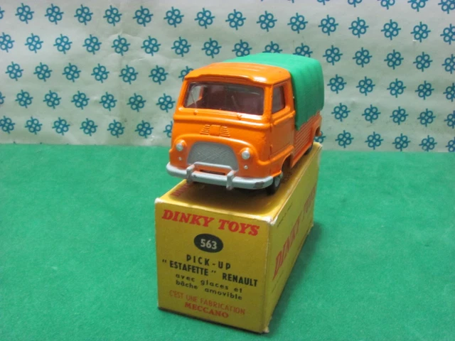 Vintage - Renault Estafette Pick-Up Inclinez les Remorques - 1/43 Dinky Toys 563