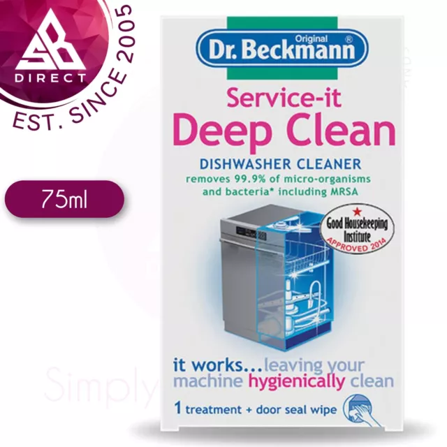 Dr Beckmann Service-It Lavavajillas Limpiador │ Higiénicamente Limpia & Mal