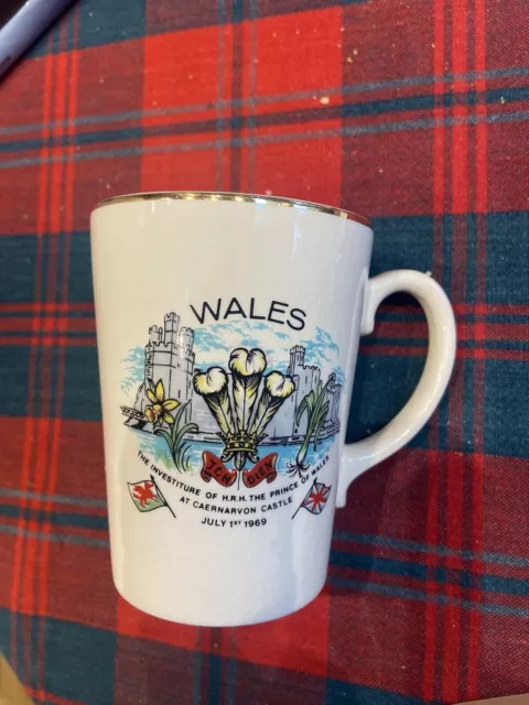 Vintage Commemorative Mug Prince Charles Investiture