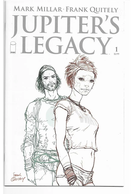 Jupiters Legacy #1 Frank Quitely B&W Variant 1:25