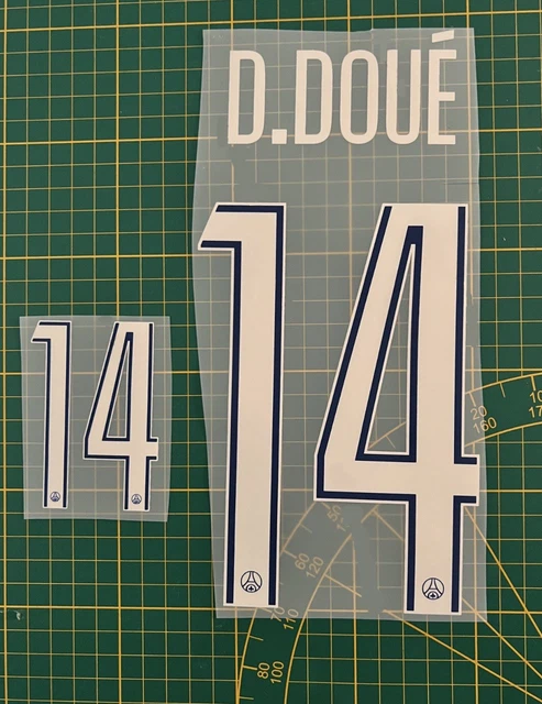 Flocage Enfant kid nameset DÉSIRÉ DOUÉ #14 2024 2025 domicile