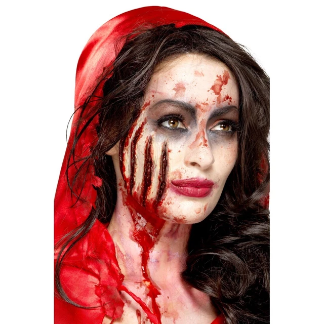 Halloween Piaghe Lattice Make Up Kratzwunde Cruento Zombie Trucco Orrore