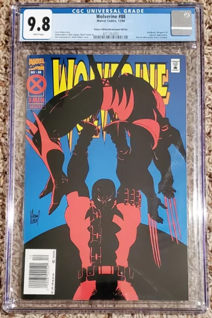 WOLVERINE #88 (1994 Marvel) Newsstand! CGC 9.8 NM/M  DELUXE EDITION! New Slab