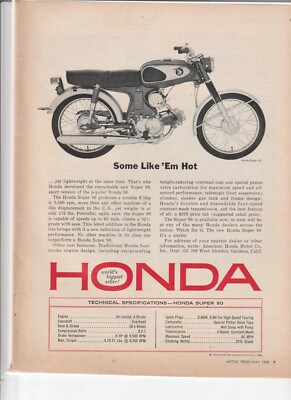 honda super 90 motorcycle