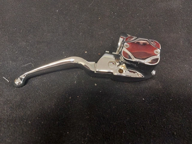 Harley Chrome Front Brake Master Cylinder fits 1" bars NOS Never had Fluid