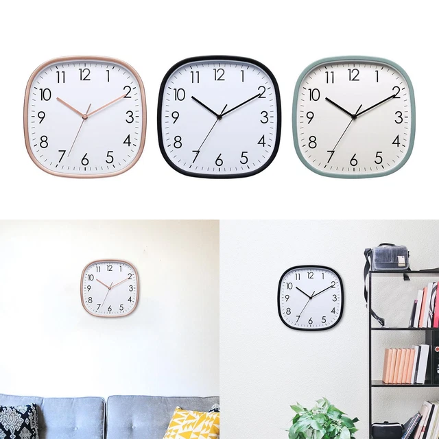 Horloge Murale Carrée Créative Multifonction pour Bureau Maison Salon
