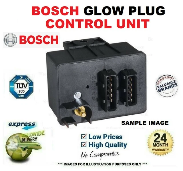 BOSCH GLOW PLUG TIMER RELAY for VW CRAFTER 3050 Box 2.0 TDI 20112016