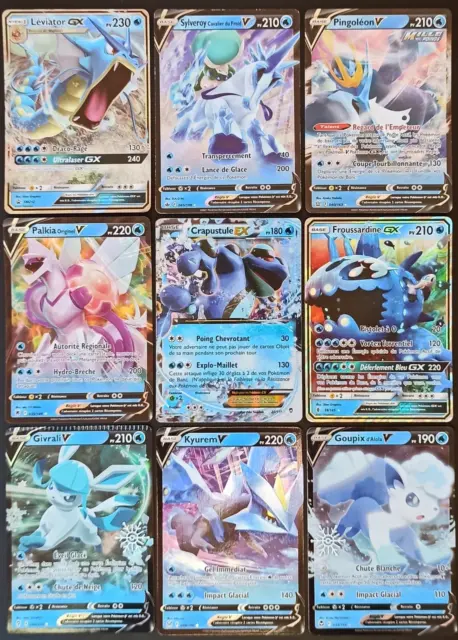 Lot 9 Cartes Pokémon EX GX Ultra Rares V Promo - FR