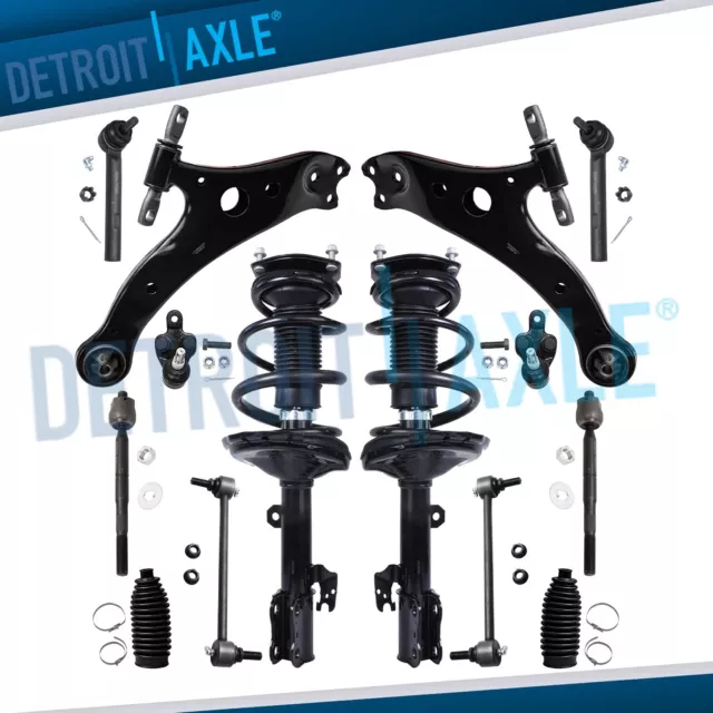 14pc Front Struts Lower Control Arm Suspension for 04-07 Toyota Highlander RX330