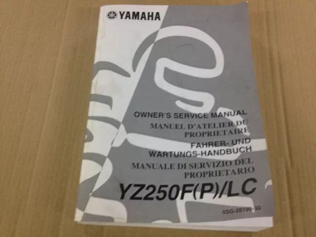 Manuel Owner's service manual Yamaha YZ250F (P)/LC