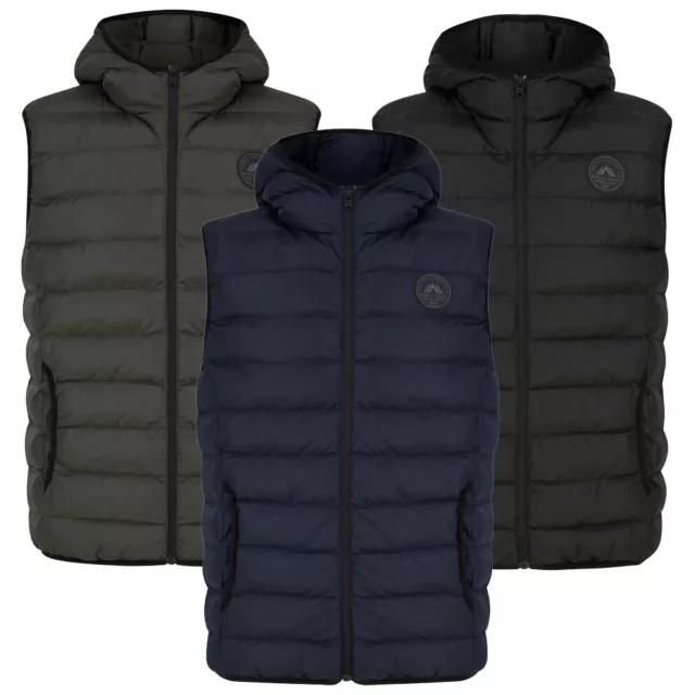 Tokyo Laundry Men's Gilet Hooded Quilted Puffer Body Warmer Padded Winter Warm