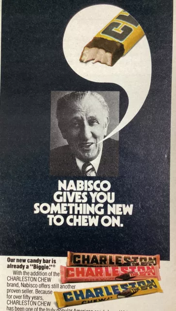 Charleston Chew Candy Print Ad Original Vintage 1981 Rare VHTF Nabisco