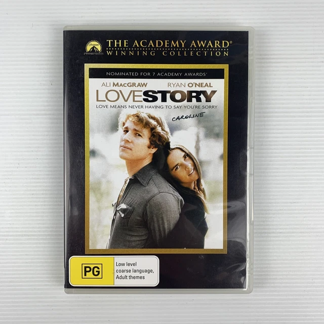 LOVE STORY Ali MacGraw Ryan O'Neal DVD RARE R4 Mint Disc Free Tracked Post