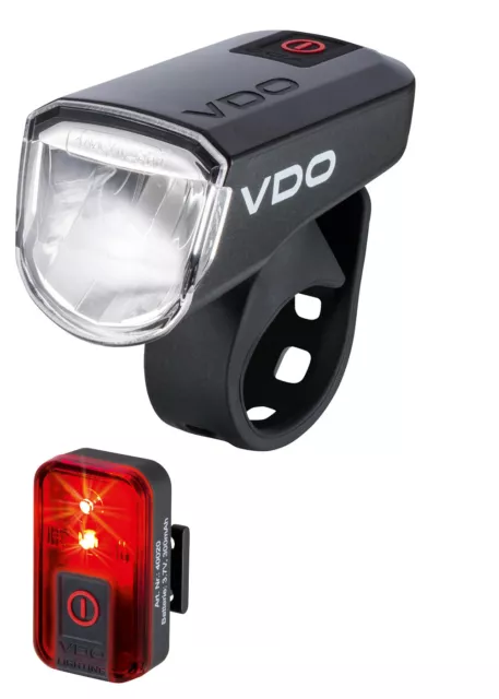 VDO Eco Light M30 Set 4000 Fahrradlampe Fahrradlicht Rücklicht 30 Lux LED STVZO