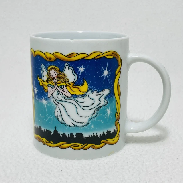 Vintage bob siemon angel mug bible psalm 91 11 verse christian religion